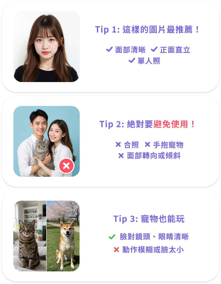 上傳照片示意圖