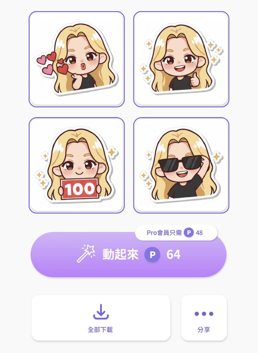 生成靜態貼圖示意圖